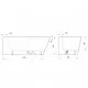 Stūra vanna PAA Silkstone QUADRO CORNER D 1600x750, balta matēta