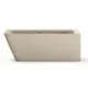 Stūra vanna PAA Silkstone QUADRO CORNER A 1600x750, Matte Caffelatte