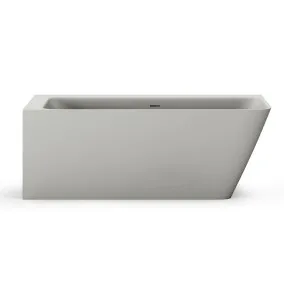 Stūra vanna PAA Sikstone QUADRO CORNER D 1600x750, pelēka matēta