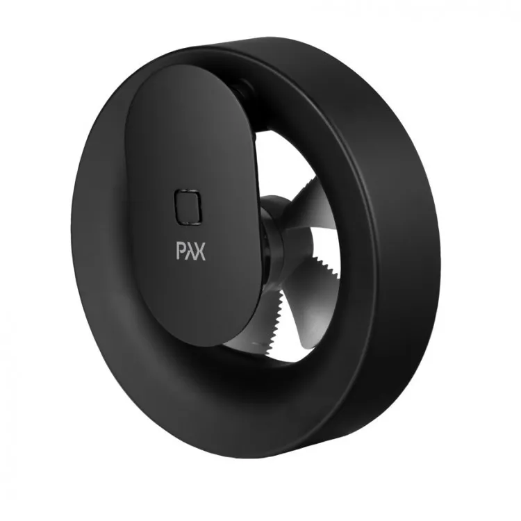 Sadzīves ventilators PAX Norte 100 Automātisks ar Bluetooth, melns