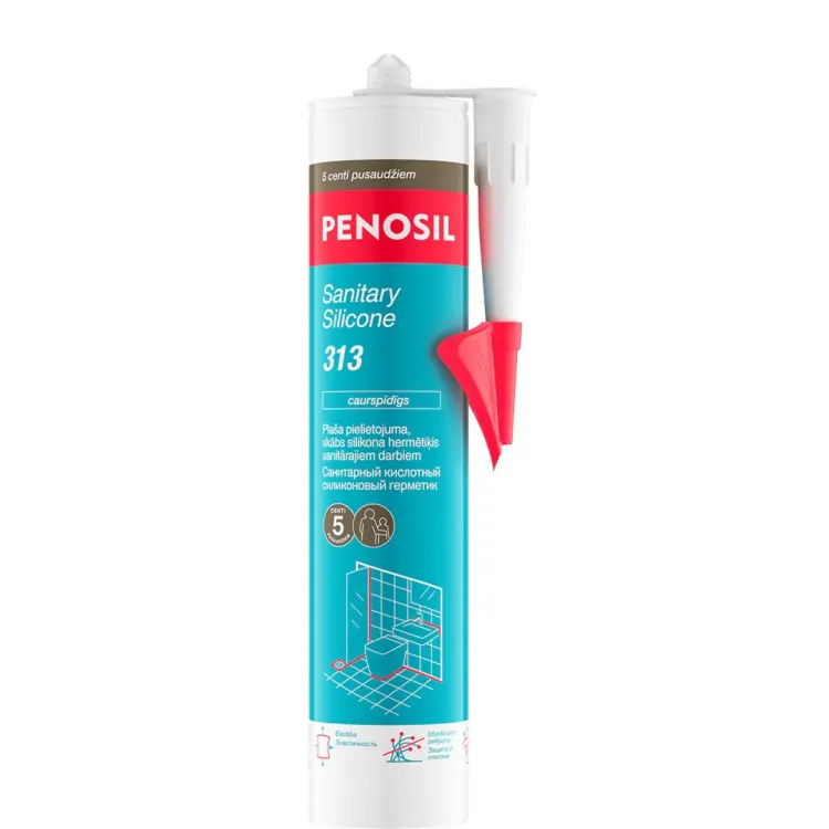 Sanitārais silikons Penosil 313 300 ml, caurspīdīgs