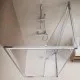 Radaway Alienta Chroma SD I dušas kabīne 80x80 cm ar hroma profiliem un bīdāmām durvīm