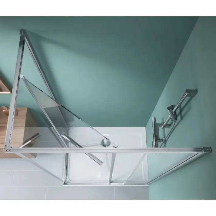 Radaway Alienta Chrome SD II dušas kabīne 100x80 cm ar 6 mm caurspīdīgu stiklu