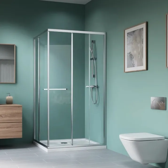 Radaway Alienta Chrome SD II dušas kabīne 100x80 cm ar 6 mm caurspīdīgu stiklu
