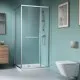 Radaway Alienta Chrome SD II dušas kabīne 100x80 cm ar 6 mm caurspīdīgu stiklu
