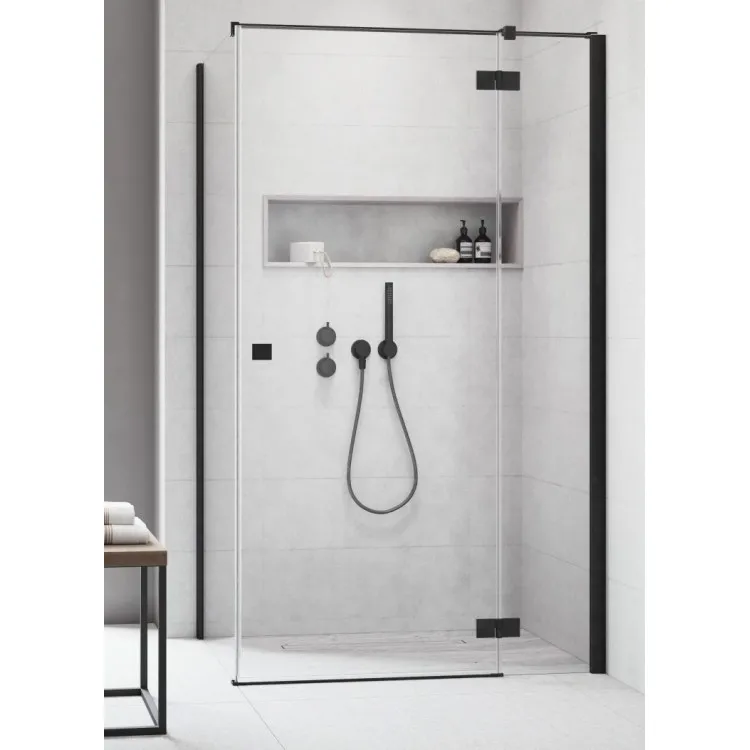 Dušas stūris kvadrātveida Radaway Essenza Black KDJ+S1 80x80 R
