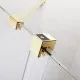 Vannas sieniņa ar bīdāmām durvīm Radaway Furo Gold II PND R 130 cm