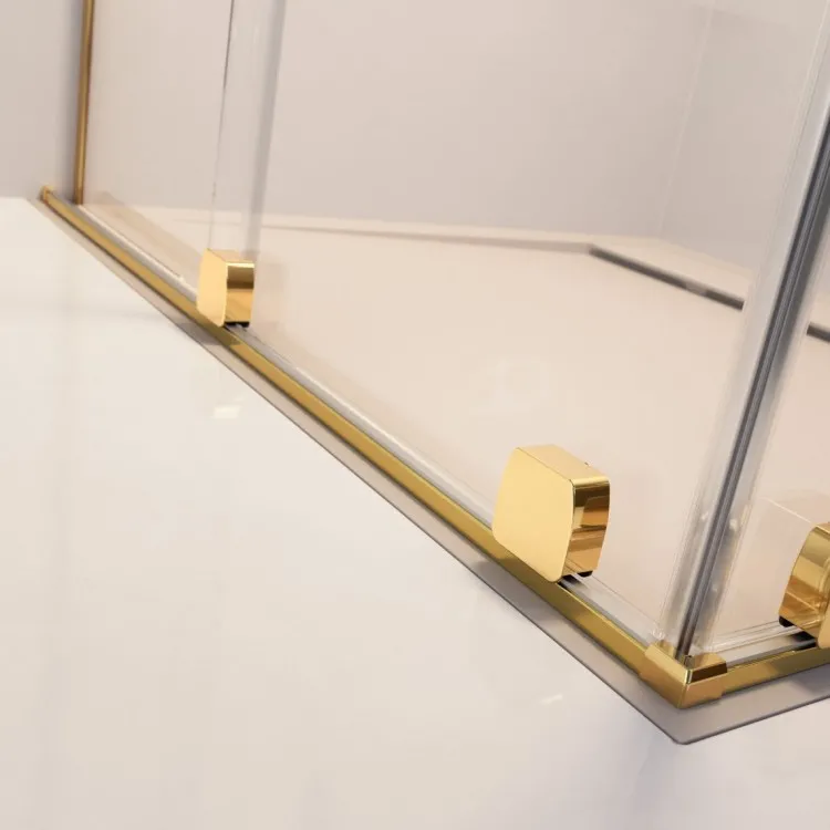 Vannas sieniņa ar bīdāmām durvīm Radaway Furo Gold II PND R 130 cm