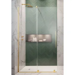 Dušas siena ar bīdāmām durvīm Radaway FURO 80x200 cm, zelts L
