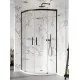 Dušas stūris pusapaļš Radaway IDEA Black PDD 80x80cm