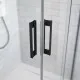 Dušas stūris pusapaļš Radaway IDEA Black PDD 80x80cm