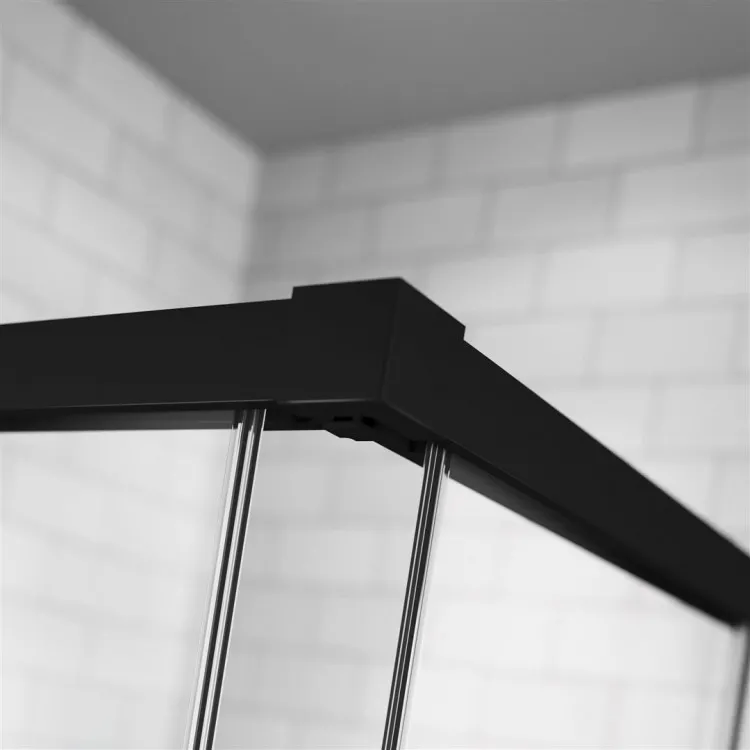 Dušas stūris taisnstūra Radaway Idea Black KDJ+S 80x100x80cm, 80/100L/80BL