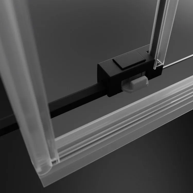 Dušas stūris taisnstūra Radaway Idea Black KDJ+S 80x100x80cm, 80/100L/80BL