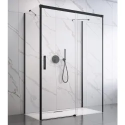 Dušas stūris taisnstūra Radaway Idea Black KDJ+S 80x100x80cm, 80/100R/80BL