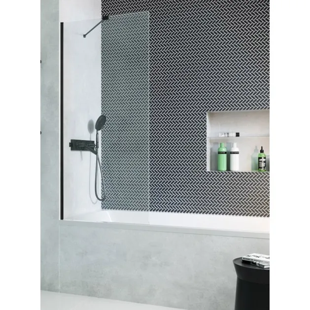 Vannas sieniņa Radaway Modo New Black PNJ II 100 cm