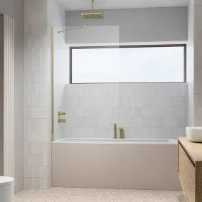 Vannas sieniņa Radaway Modo New Brushed Gold PNJ II 90 cm