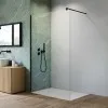 Dušas siena Radaway NES Black Walk-in II 900x2000mm, melns
