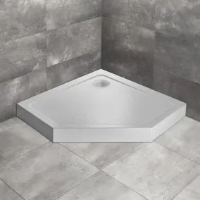 Dušas paliktnis piecstūru Radaway Doros PT Compact 100x100, balts akmens