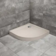 Dušas paliktnis pusapaļš Radaway Doros A Compact 90x90, kašmirs