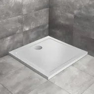 Dušas paliktnis kvadrātveida Radaway DOROS C 90x90cm, balts akmens