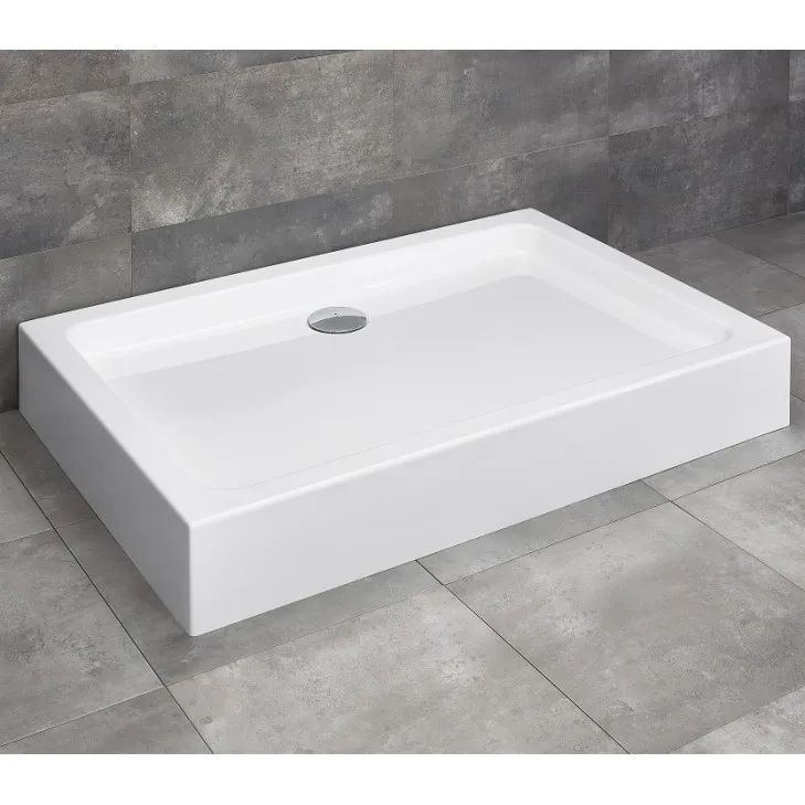 Dušas paliktnis taisnstūra Radaway LAROS D Compact 120x90, balts