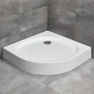 Dušas paliktnis pusapaļš Radaway Patmos A Compact 80x80 ,balts