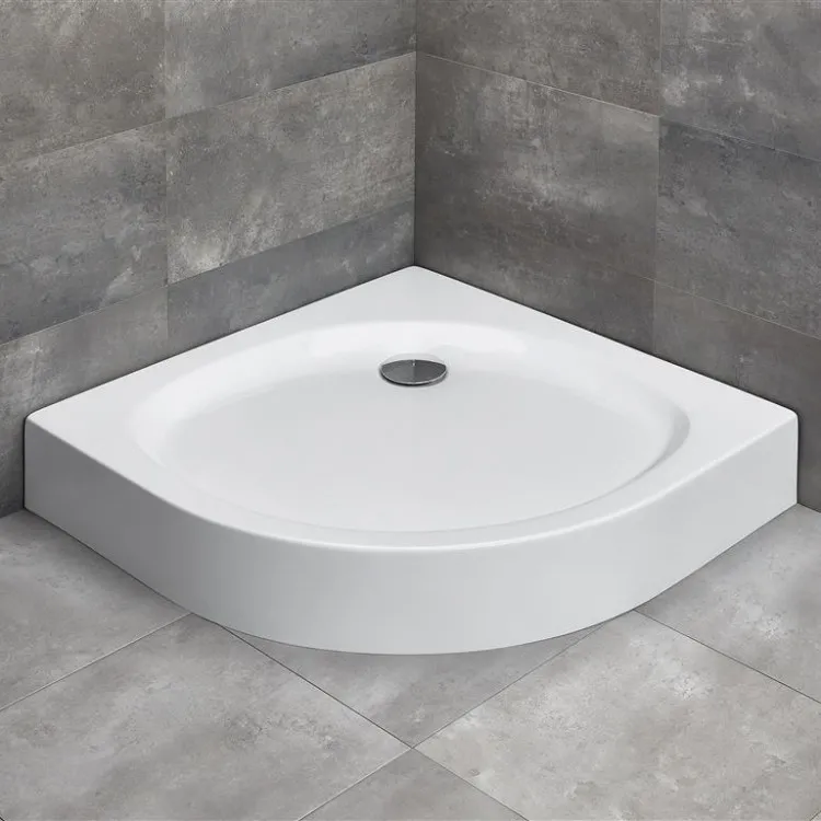 Dušas paliktnis pusapaļš Radaway Patmos A Compact 80x80 ,balts
