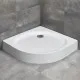 Dušas paliktnis pusapaļš Radaway Patmos A Compact 80x80 ,balts