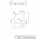 Dušas paliktnis pusapaļš Radaway Patmos A Compact 80x80 ,balts