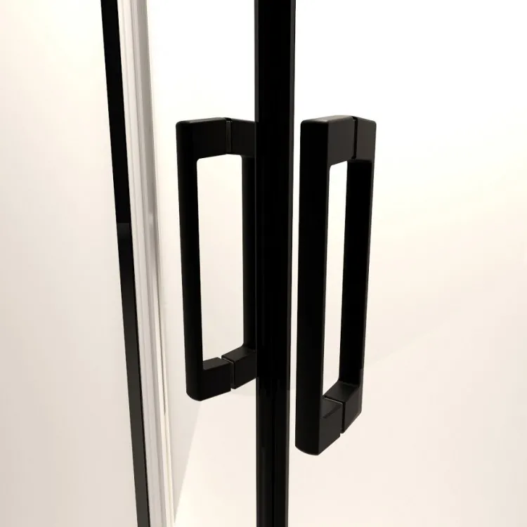 Dušas stūris taisnstūra Radaway Premium PRO Black KDJ+S 100Rx90 cm