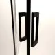 Dušas stūris taisnstūra Radaway Premium PRO Black KDJ+S 100Rx90 cm