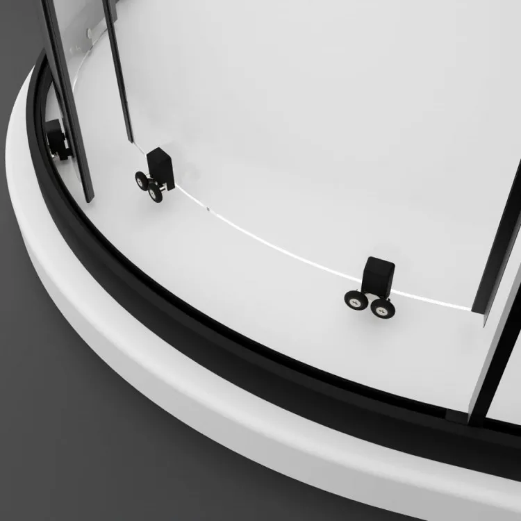 Dušas stūris taisnstūra Radaway Premium PRO Black KDJ+S 100Rx90 cm