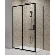 Dušas stūris taisnstūra Radaway Premium PRO Black KDJ+S 100Lx90 cm