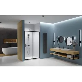 Dušas durvis bīdāmās Radaway Premium Pro Black DWJ 140cm L