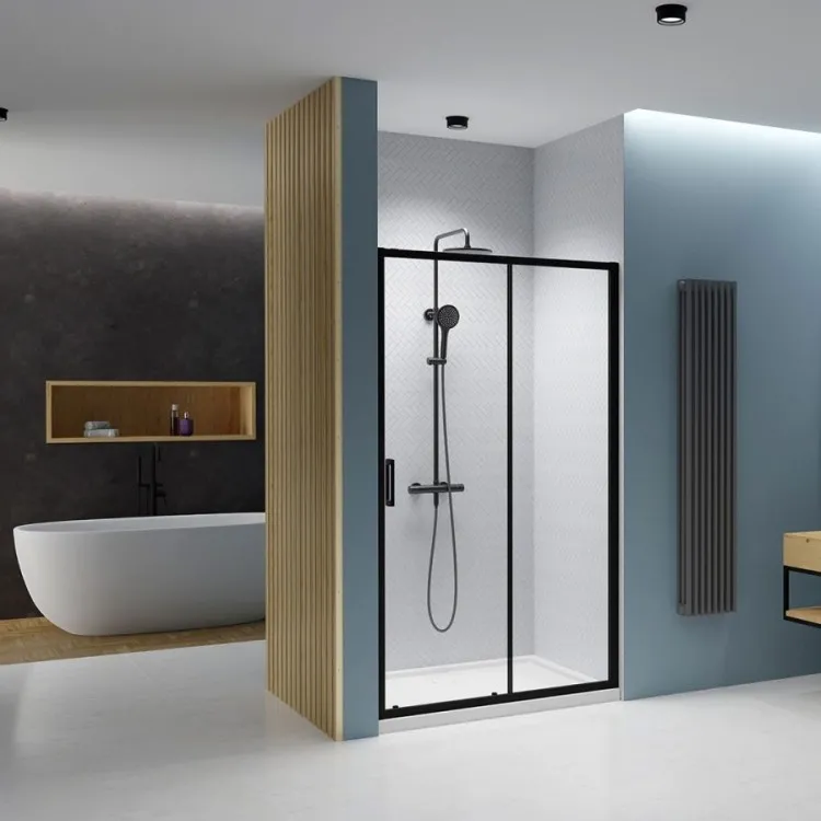 Dušas durvis bīdāmās Radaway Premium Pro Black DWJ 150cm R