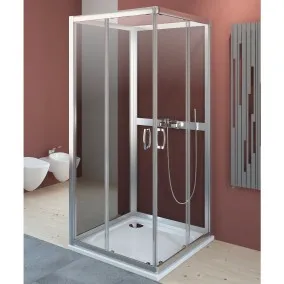 Dušas kabīne Radaway Premium Plus C+2S 80x80 cm caurspīdīgs/brūns