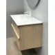Vannas istabas skapītis ar izlietni RB PURE 81 cm, gaišs ozols