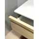 Vannas istabas skapītis ar izlietni RB PURE 81 cm, gaišs ozols