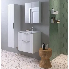 Vannas istabas mēbeļu komplekts RB G-LINE 60cm, balts matēts