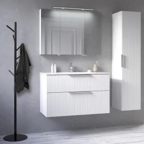Vannas istabas mēbeļu komplekts RB G-LINE 100cm, balts matēts