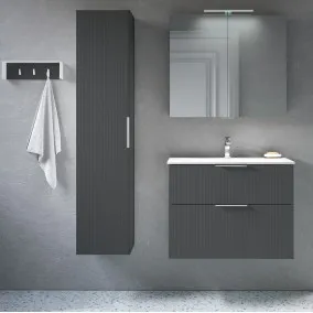 Vannas istabas mēbeļu komplekts RB G-LINE 80cm, grafīts matēts