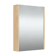 Vannas istabas skapītis ar spoguli Raguvos Baldai 48.2 cm, gaišs ozols