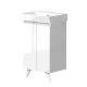 Raguvos Baldai KAVO vannas istabas skapītis ar izlietni 59 cm, balts glancēts