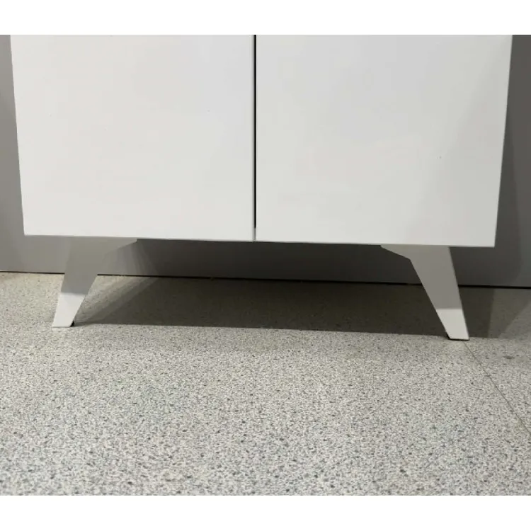 Raguvos Baldai KAVO vannas istabas skapītis ar izlietni 59 cm, balts glancēts