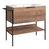 Vannas istabas skapītis ar izlietni RB MONO 81cm, tobacco