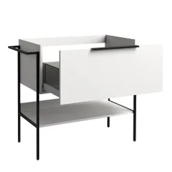 Vannas istabas skapītis ar izlietni RB MONO 81cm, balts matēts