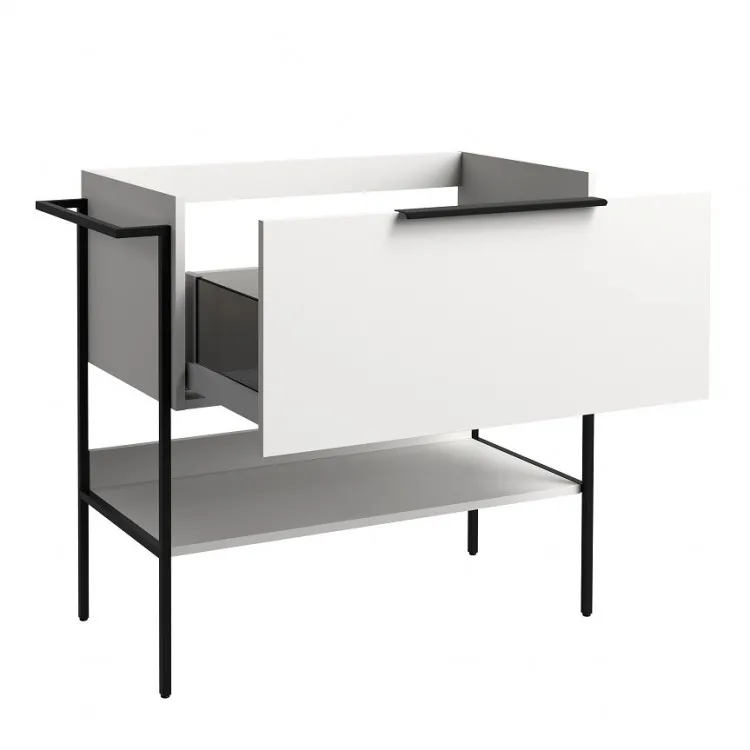 Vannas istabas skapītis ar izlietni RB MONO 81cm, balts matēts