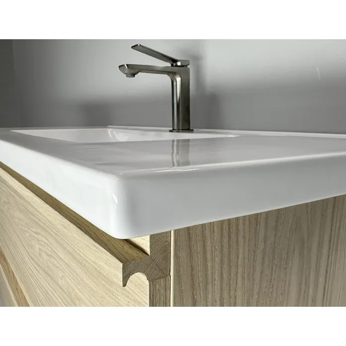Vannas istabas skapītis ar izlietni RB ONLY 81 cm, gaišs ozols