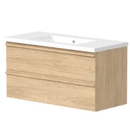 Vannas istabas skapītis ar izlietni RB ONLY 101 cm, gaišs ozols