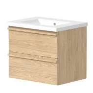Vannas istabas skapītis ar izlietni RB ONLY 61 cm, gaišs ozols